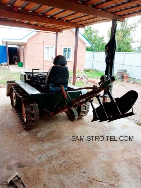 Сделал самодельный гусеничный трактор (фото и описание самоделки)