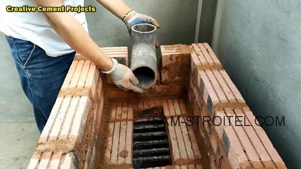 Сделал печь мангал из кирпича (21 фото строительства)